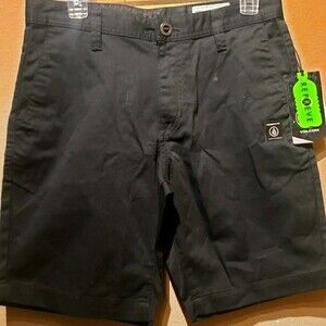 Volcom True To This Chino Shorts Black Size 29 NWT